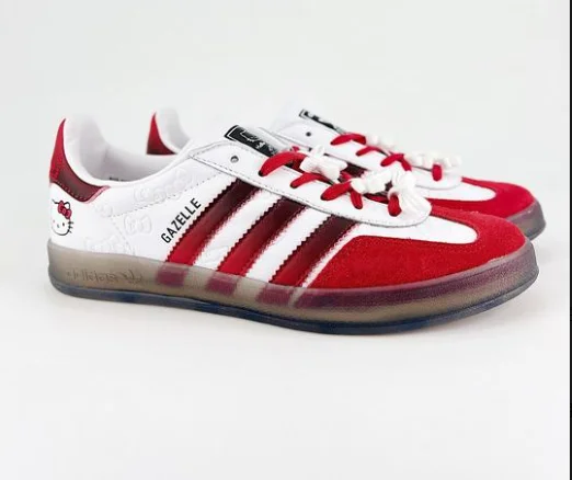Hello Kitty × adidas Originals Gazelle Indoor 紅白