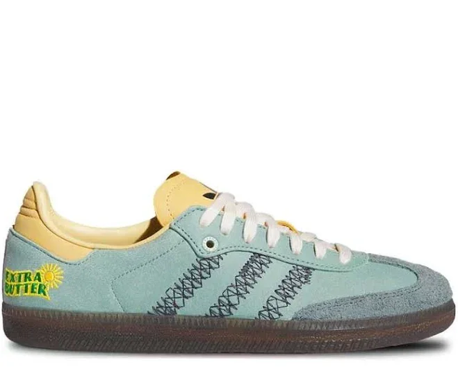 Extra Butter × Adidas Originals Consortium Samba Chalk White 綠黃色
