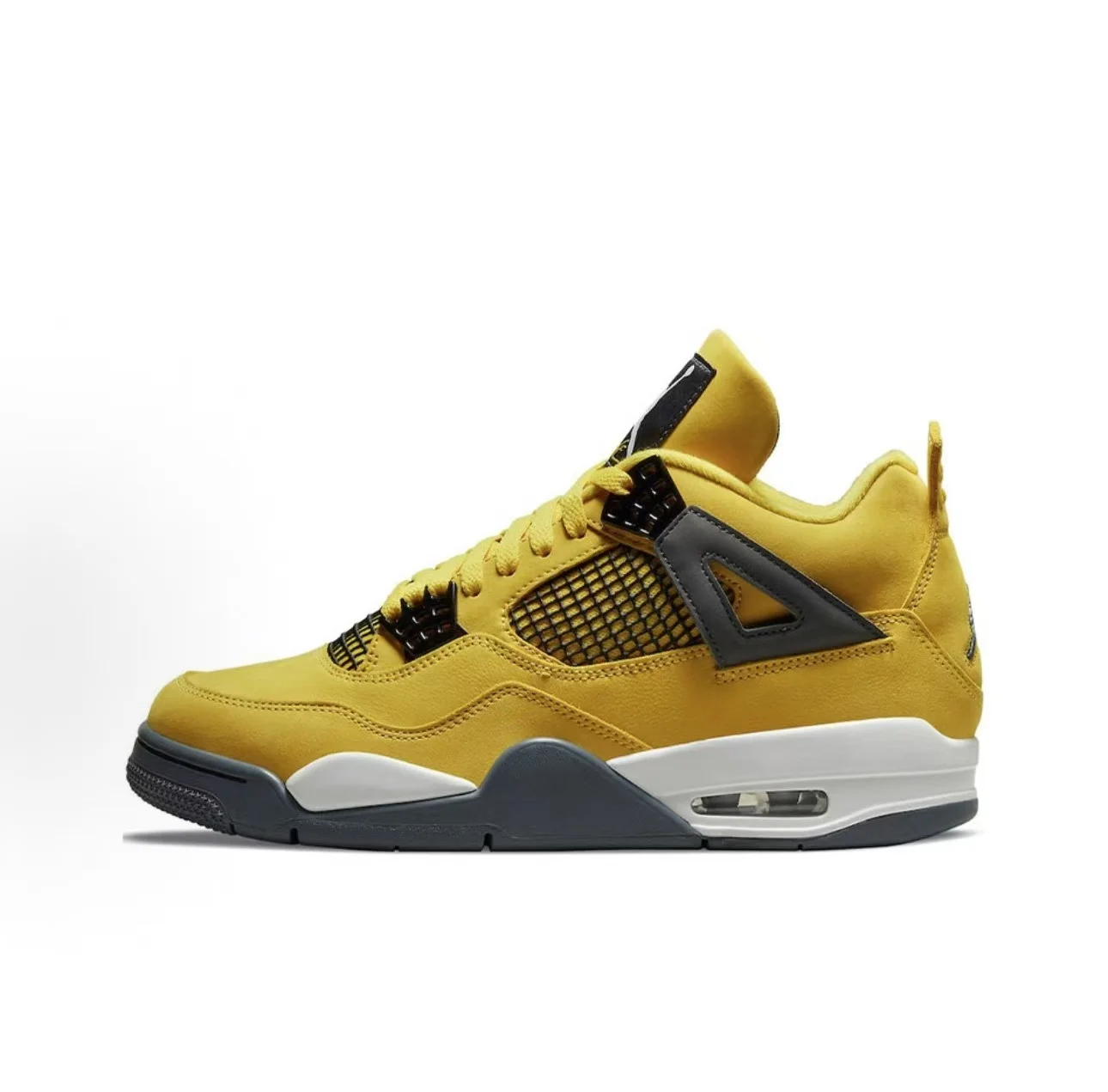 Jordan Air Jordan 4 retro tour yellow 电母 中帮 复古篮球鞋「電母 / 黃電」(2021)